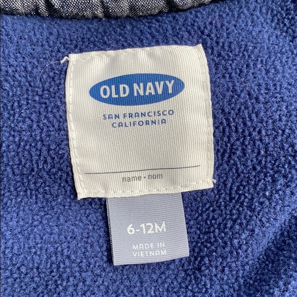 Old Navy chambray vest - size 6-12 months - Picture 5 of 5